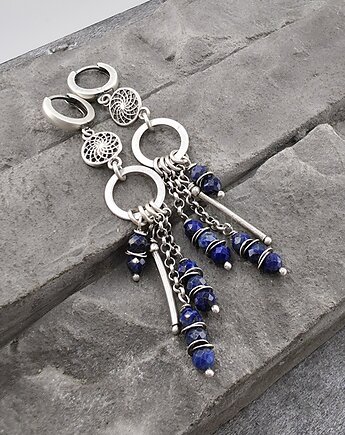 Kolczyki lapis lazuli