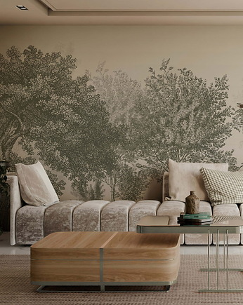 Tapeta Mural Drzewa vintage green