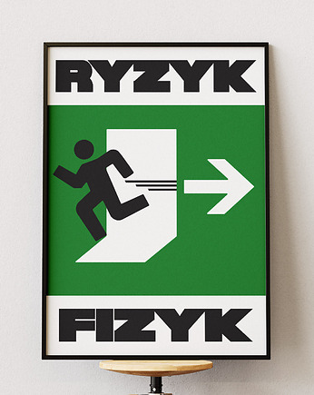 Plakat typograficzny - Ryzyk Fizyk
