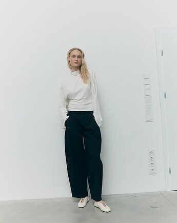 Spodnie Sento black cotton