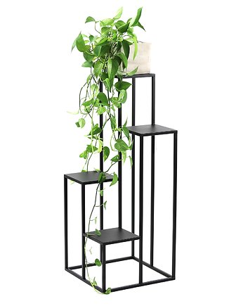 Kwietnik Metalowy Stojak na kwiaty METALLO 88cm czarny LOFT