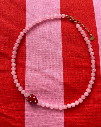 Truskawka z różowym kwarcem, Juicy Beads