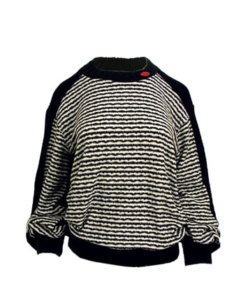 Bluza ze strukturalnym sweterkiem i mohairem