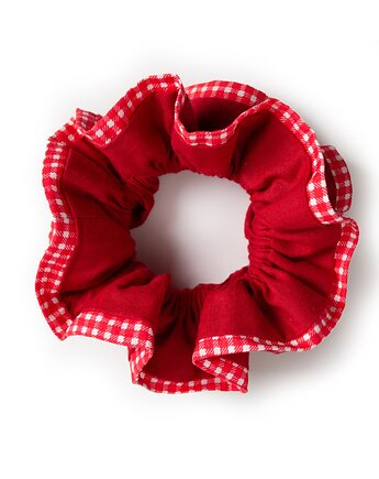Ruffle scrunchie Crimson-Snow