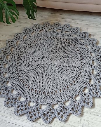 Dywan ze sznurka bawełnianego szydełkowy 110cm, MISZ MASZ Dorota Tyszko