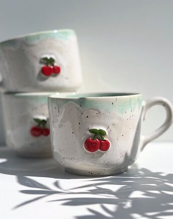 Kubek ceramiczny wisienka