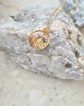 Naszyjnik z górami- srebro, złoto, różowe złoto, ISSI Jewelry