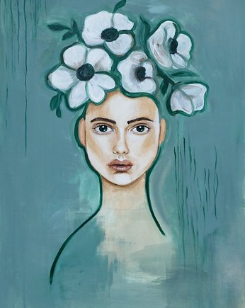 Anemony / 50x70 / obraz akrylowy na płótnie