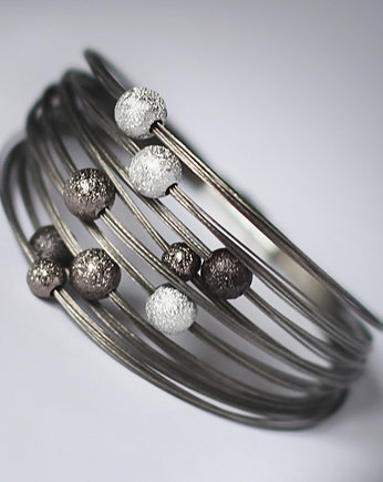 Bransoleta Industrial Silver Bold