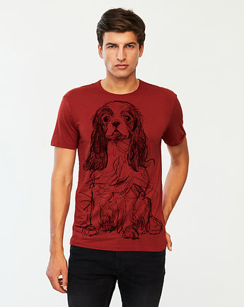 Cavalier Dog no.2 Men's T-shirt marsala