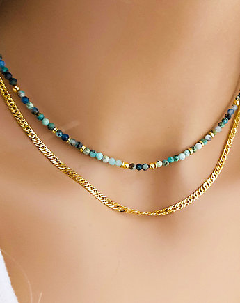 AMAZONIA- Naszyjnik z Chryzokoli , choker