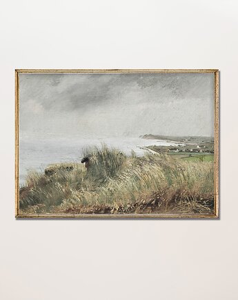 Plakat Vintage Brzeg Morza