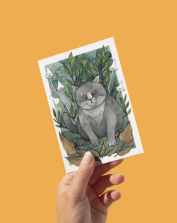 Chonky Cat - baśniowa pocztówka A6, 10,5 x 14,8 cm