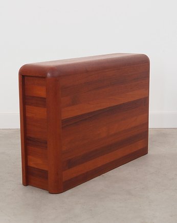 Gazetnik tekowy, duński design, lata 70, produkcja: Dania