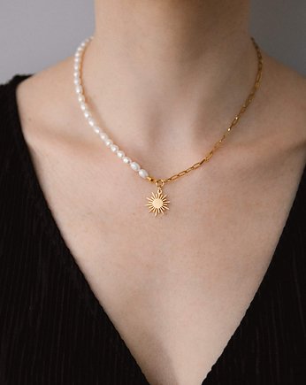 Choker z pereł z zawieszką, Bibu bijoux