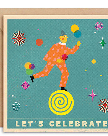 Kartka Let's celebrate + koperta