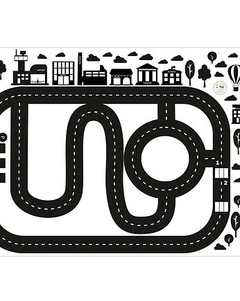 Naklejka City Track 146x106cm