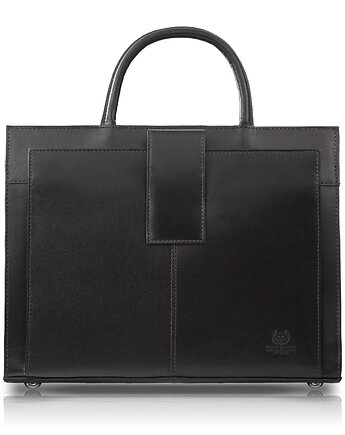 Torebka damska skórzana aktówka A4 do ręki i na ramię skóra licowa, Paolo Peruzzi