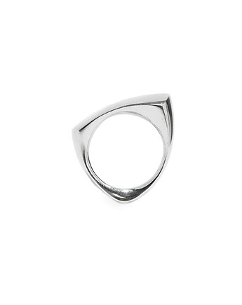 BLOW ring / glossy silver