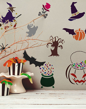 5szt. szablonów wielokrotnych HALLOWEEN