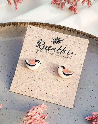 Kolczyki raniuszki leśnie ptaszki, biżuteria z motywem ptaszków, boho