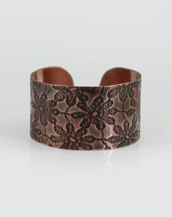 Salamandra - miedziana bransoletka - unikat, Caltha