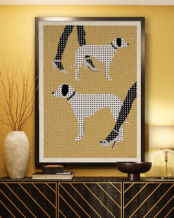 Dalmatyńczki - plakat 50x70 cm fine art