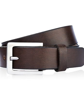 PASEK MĘSKI BRĄZOWY 120 CM Z KLAMRĄ KLASYCZNĄ PAOLO PERUZZI 04Z02120