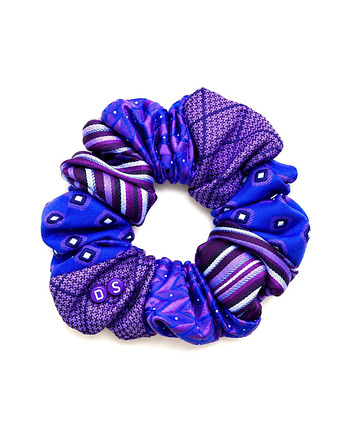 Jedwabna scrunchie z upcyklingu