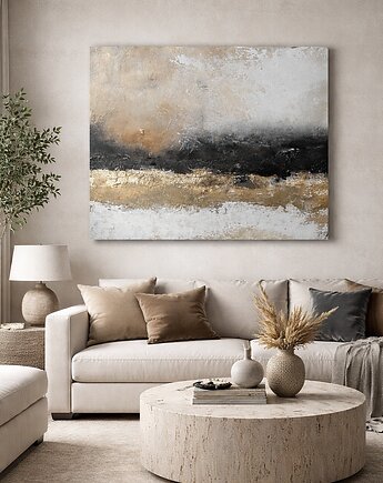 Abstrakcja Loft no.7 kolekcja LOFT Ręcznie malowany obraz Duży XXL