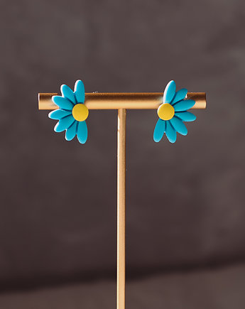 Kolczyki MINI DAISY BLUE, Claudette