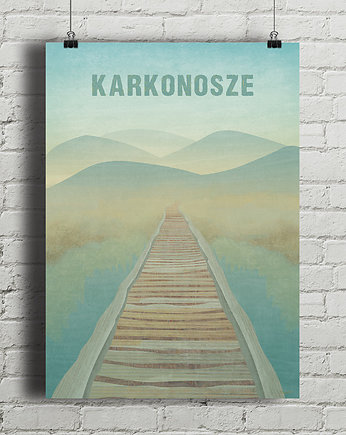 Karkonosze - plakat z górami - fine art