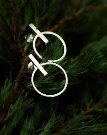 Kolczyki srebrne CAMELIA