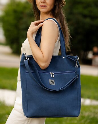 Torba "TOTE BAG" w kolorze ciemno niebieskim