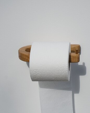Drewniany uchwyt na papier toaletowy