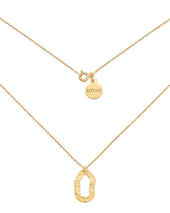 Złoty naszyjnik z nieregularną zawieszką, SOTHO