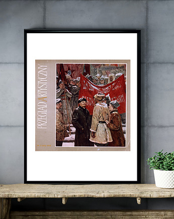 Plakat Okładka Przeglądu Artystycznego, 1970 W. Nieczytajło Lenin Na Pl. Czer...