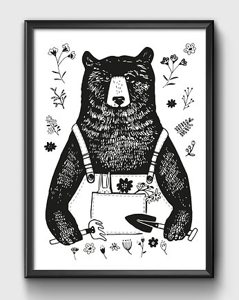 Plakat Miś Ogrodnik
