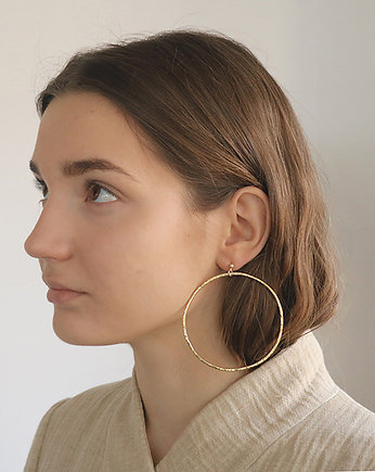 Kolczyki pozłacane Lapis XI