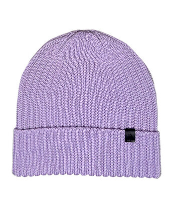 Czapka 100% Merino - Liliowa