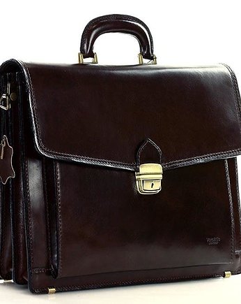 Teczka męska ciemny brąz LORENZ, Marco Mazzini