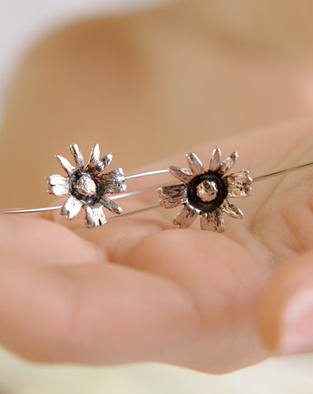 Kolczyki srebrne STOKROTKI Kolekcja NATURA, ZIĘBA