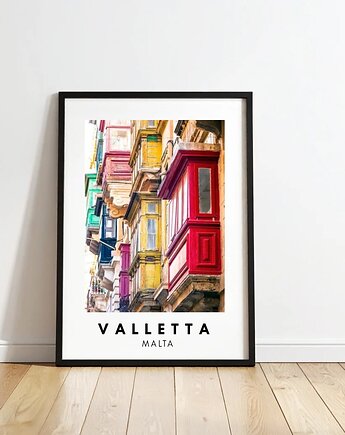 PLAKAT travel poster Valletta Malta zdjęcie personalizacja prezent dla niej