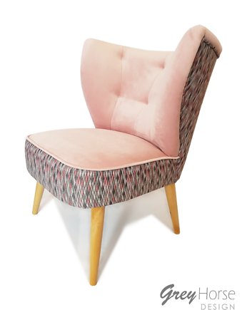 Fotel Retsy klubowy retro uszak, lata 60