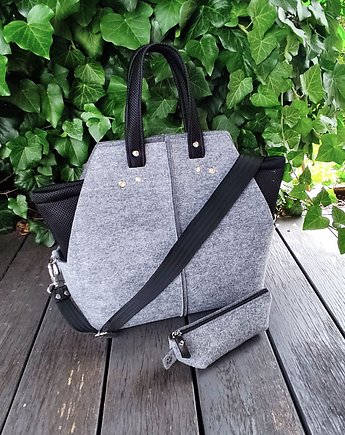 Filcowa torebka z organizerem, Beltrani