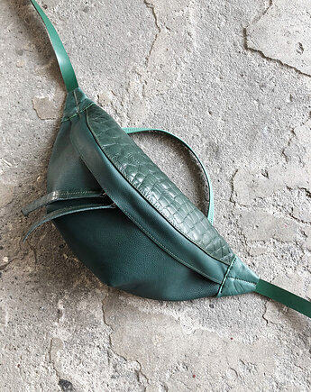 Duża skórzana NERKA TOREBKA INA BAG