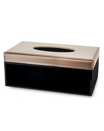 Pudełko na Chusteczki Szklane Różowo Czarne, MIA home