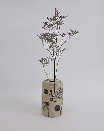 Wazon ceramiczny z przykrywką w borówki 02