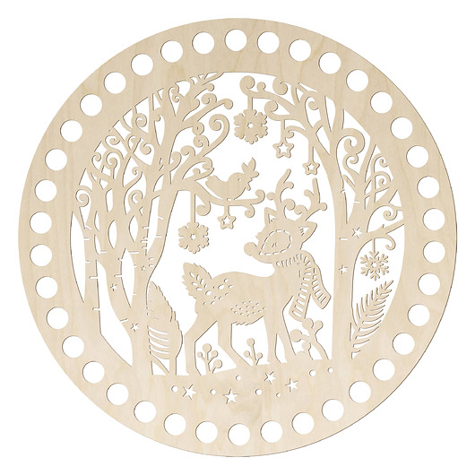 dekoracje świąteczne Baza do Szydełkowania ze Sklejki OKRĄG 20 cm Dno do Torebki Spód Podstawa