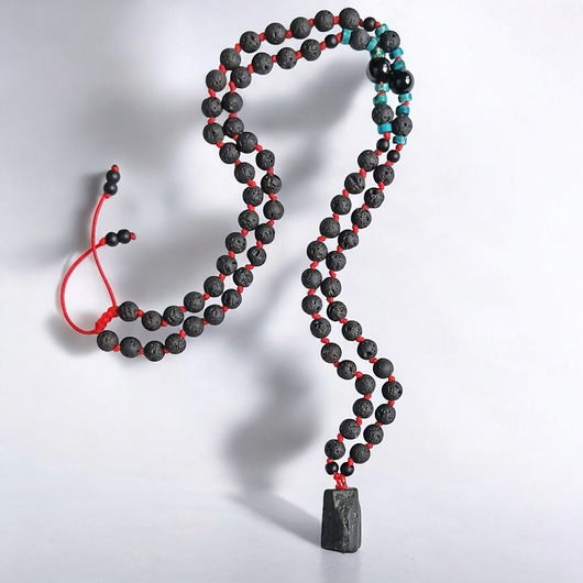 biżuteria męska FIKUŚNY naszyjnik męski : turmalin, jaspis, lawa - naszyjnik unisex